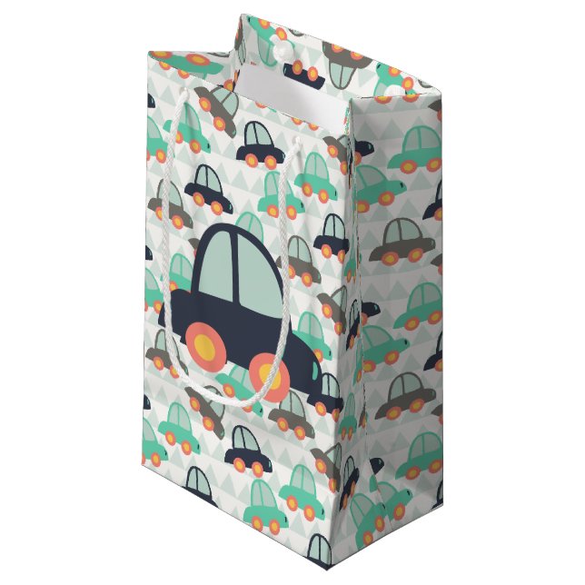 Sacola Para Presentes Pequena Carros e mais carros (Frente inclinada)