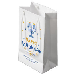Sacola Para Presentes Pequena Cartão de Férias "Feliz Hanukkah"