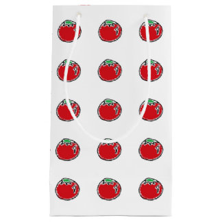 Sacola Para Presentes Pequena Cartoon Cheery Cherry Tomato