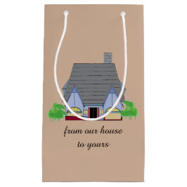 Sacola Para Presentes Pequena Casa Cozy