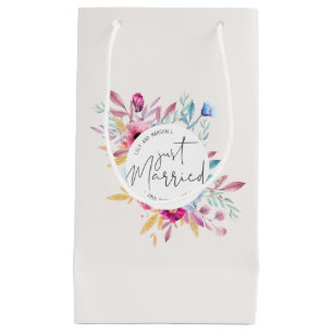 Sacola Para Presentes Pequena Casamento de Recem casados Elegante Saco para pr
