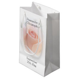 Sacola Para Presentes Pequena Casamento Favor Pequeno Saco-Presente Pêssego Rose