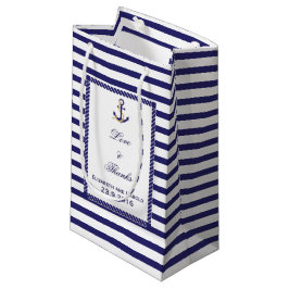 Sacola Para Presentes Pequena Casamento Personalizado Parecido Náutico