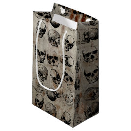 Sacola Para Presentes Pequena Cascas de Vintage em Halloween