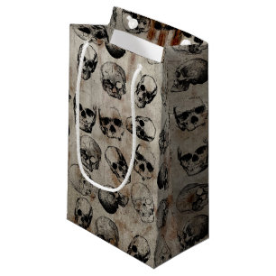 Sacola Para Presentes Pequena Cascas de Vintage em Halloween