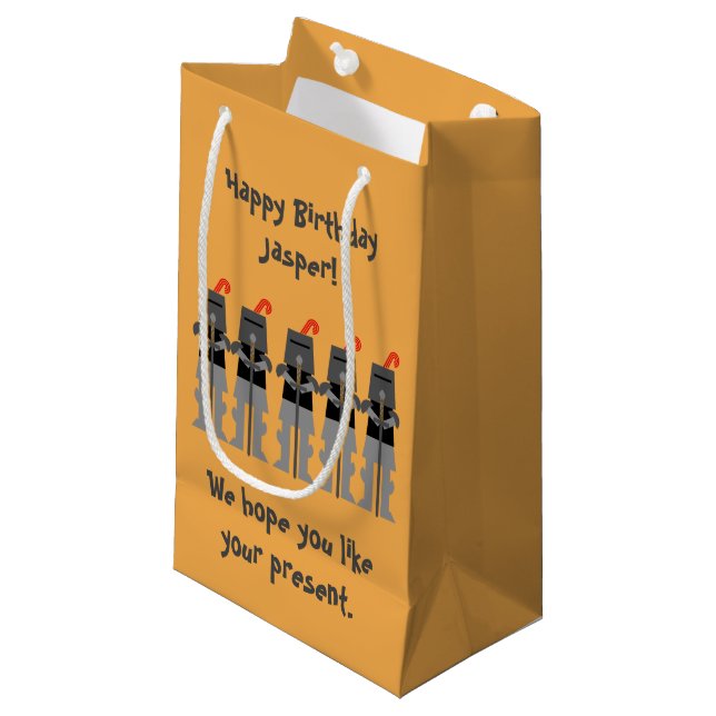 Sacola Para Presentes Pequena Cavalos (Frente inclinada)