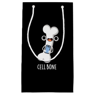 Sacola Para Presentes Pequena Celular Engraçado Celular Celular Ligado Escuro BG