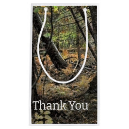 Sacola Para Presentes Pequena Cena da floresta do outono