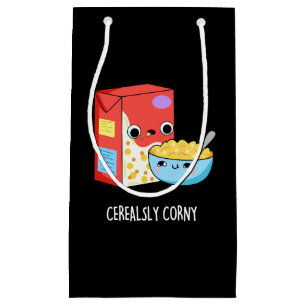 Sacola Para Presentes Pequena Cereais Engraçados Cereais Cereais Cereais Engraça