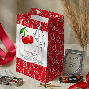 Sacola Para Presentes Pequena Cereja no Topo 🍒 Kit de Recuperação de Festa de D