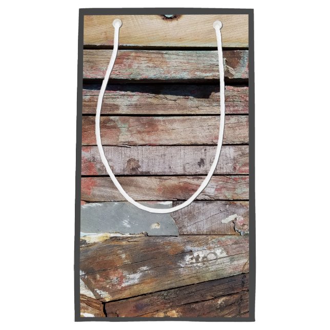 Sacola Para Presentes Pequena Cesto de madeira russa (Frente)