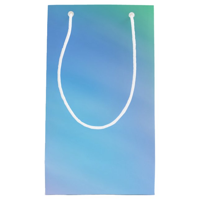 Sacola Para Presentes Pequena Céu Arco-Íris Suave Feminino (Frente)