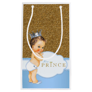 Sacola Para Presentes Pequena Chá de Bebê Príncipe