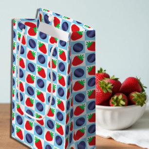 Sacola Para Presentes Pequena Chá de fraldas Berry Sweet