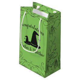 Sacola Para Presentes Pequena Chá de fraldas de bruxas Halloween