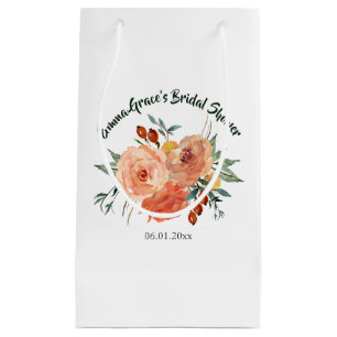 Sacola Para Presentes Pequena Chá de panela Floral