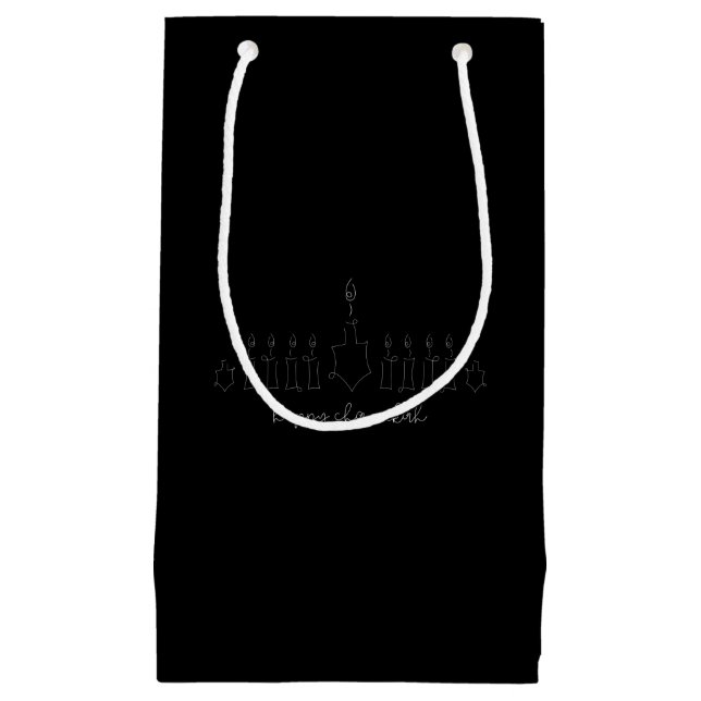 Sacola Para Presentes Pequena Chanukah Small Gift Bag (Frente)