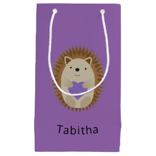 Sacola Para Presentes Pequena Chapéu Furioso de Coração Roxo