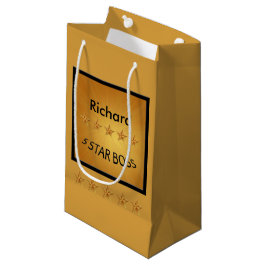Sacola Para Presentes Pequena Chefe Dia Cinco Estrelas SGB Personalizado