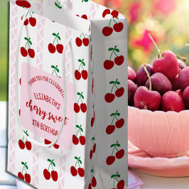 Sacola Para Presentes Pequena Cherry Sweet Birthday