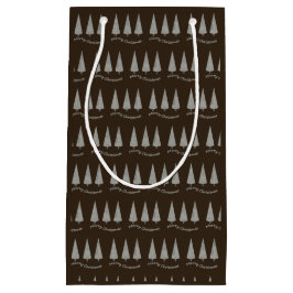 Sacola Para Presentes Pequena Chocolate Darco Moderno e Feliz Natal