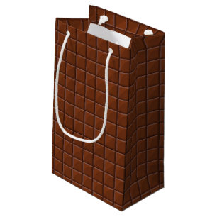 Sacola Para Presentes Pequena Chocolate de leite