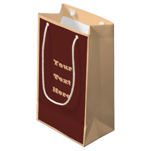 Sacola Para Presentes Pequena Chocolate Labrador Cão Pele Castanho Cor Sólida