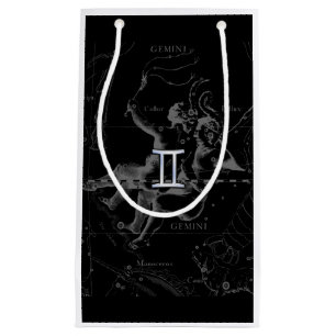 Sacola Para Presentes Pequena Chrome like Gemini Zodiac Sign on Hevelius