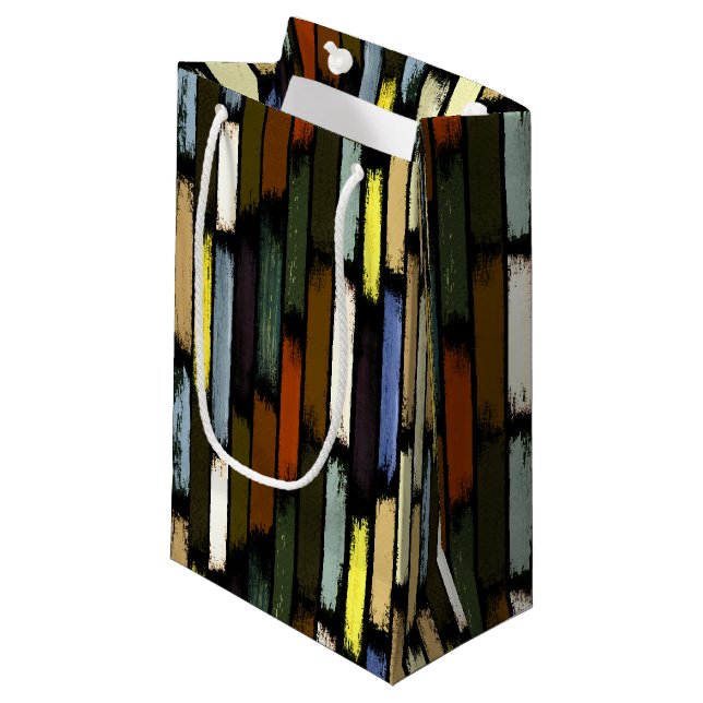 Sacola Para Presentes Pequena Chuva de cores 4 (Frente inclinada)