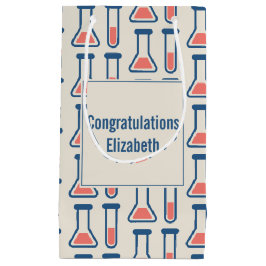 Sacola Para Presentes Pequena Ciência no tubo de ensaio e beaker