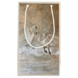 Sacola Para Presentes Pequena Cisnes - Saco do Presente