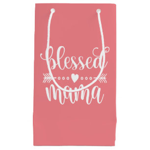 Sacola Para Presentes Pequena Citação de Dia de as mães da mamãe Saco Prese