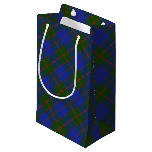 Sacola Para Presentes Pequena Clã escocês Clã Tartan Xadrez Padrão (Frente inclinada)
