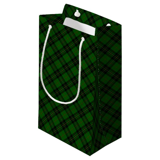 Sacola Para Presentes Pequena Clan Forbes Tartan (Frente inclinada)