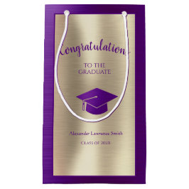 Sacola Para Presentes Pequena Classe Elegante de Graduação de 2022 Parabéns S