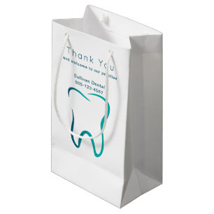 Sacola Para Presentes Pequena Clínica Médica de Odontologia Dentária Empresarial