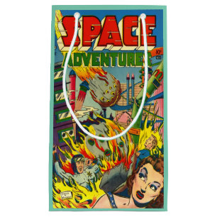Sacola Para Presentes Pequena Cobrir DE 50 DE CÓDIGOS VINTAGE SCI FI