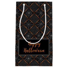 Sacola Para Presentes Pequena Cobweb Checkerboard