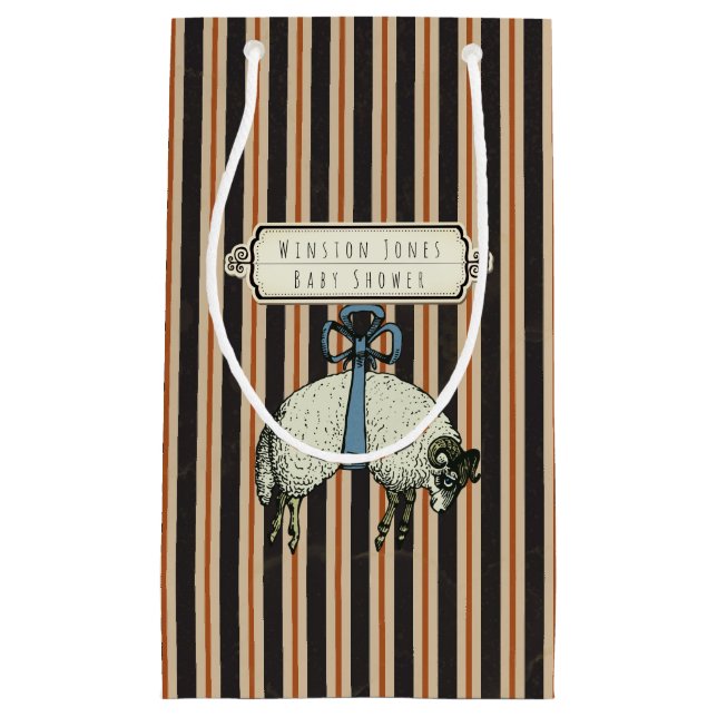 Sacola Para Presentes Pequena Coleção de Ovinos do Arco bonito™ - (Frente)