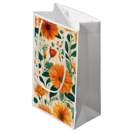 Sacola Para Presentes Pequena Coleção de Sacos de Presente Floral