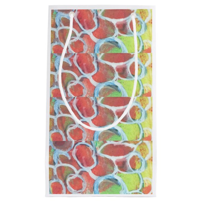 Sacola Para Presentes Pequena Colorido  (Frente)