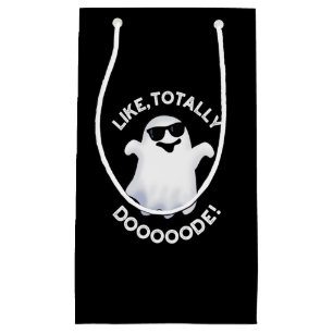 Sacola Para Presentes Pequena Como o Fantasma Engraçado, Fantasma Escuro BG
