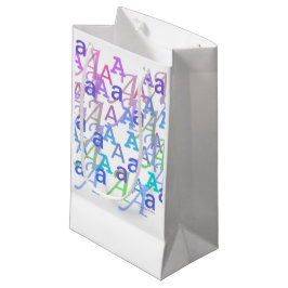 Sacola Para Presentes Pequena Confete de Letras "A"