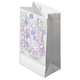 Sacola Para Presentes Pequena Confete de Letras "B"