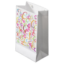 Sacola Para Presentes Pequena Confete de Letras "C"