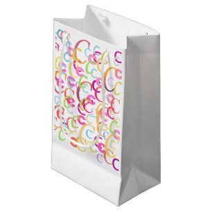 Sacola Para Presentes Pequena Confete de Letras "C"