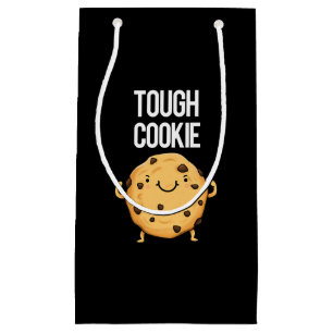 Sacola Para Presentes Pequena Cookie Engraçado Cookie Pun Dark BG