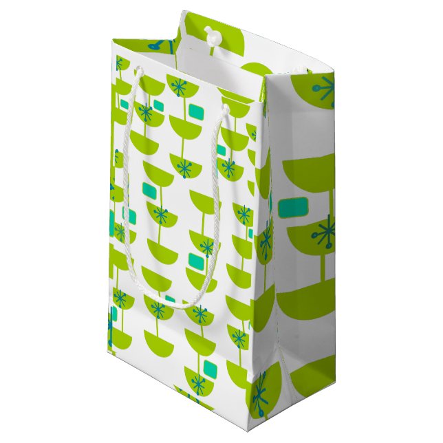 Sacola Para Presentes Pequena Copas Modernas do Século médio (Frente inclinada)