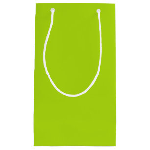 Sacola Para Presentes Pequena Cor Sólida Verde Lima
