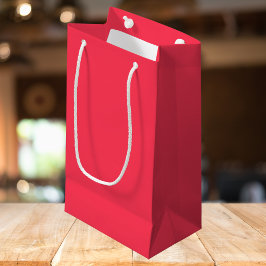 Sacola Para Presentes Pequena Cor Sólido Vermelha Tonzada